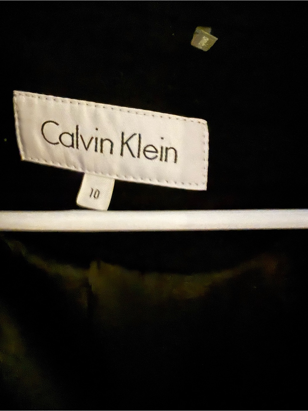 Calvin Klein Wool Blend Asymmetrical Zip Funnel Neck Coat Jacket Size 10 Neutral - Picture 4 of 7